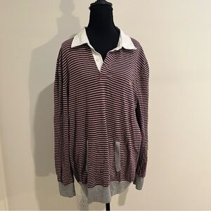 Brooks Brothers Men's Pullover Sweater XXL Extra Fine Italian Merino Wool